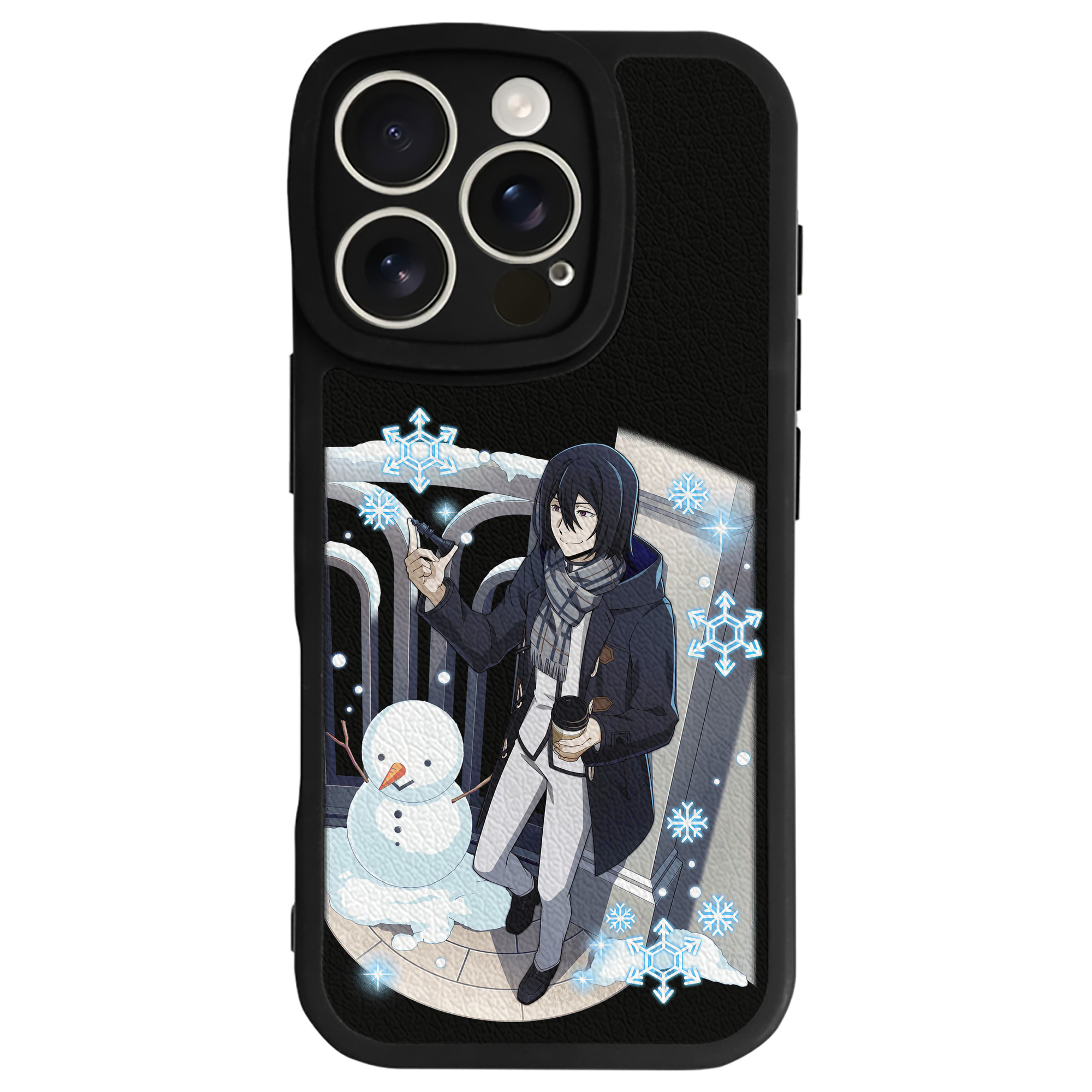 （画像用） 文豪ストレイドッグス Bungo Stray Dogs 【iPhone 16シリーズ対応】シリコンスマホケース（レザー調） 材質：シリコン